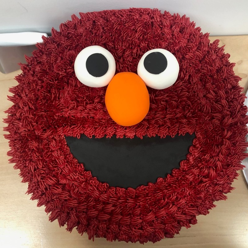 a close up of a cake