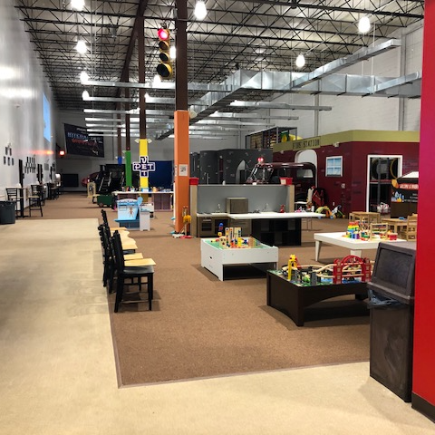 a group of people in a room