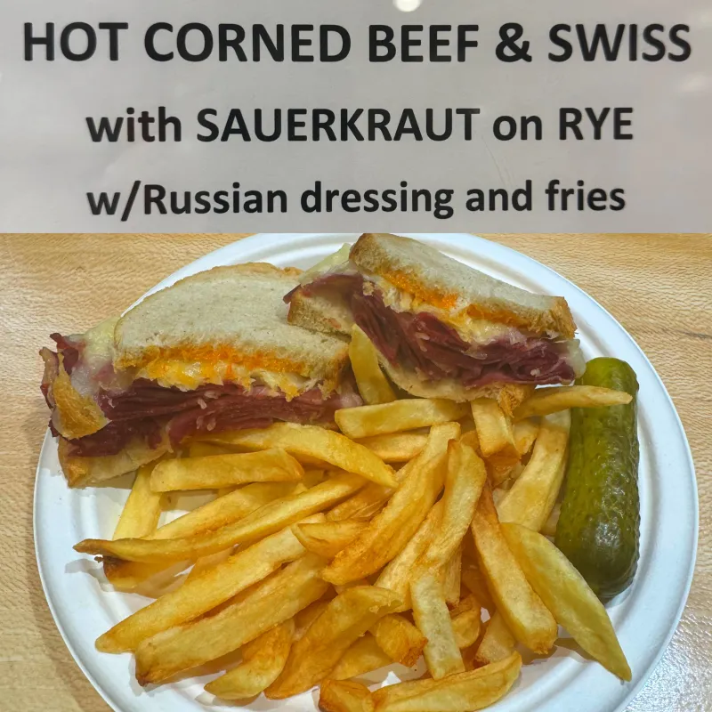 a sandwich and fries on a plate