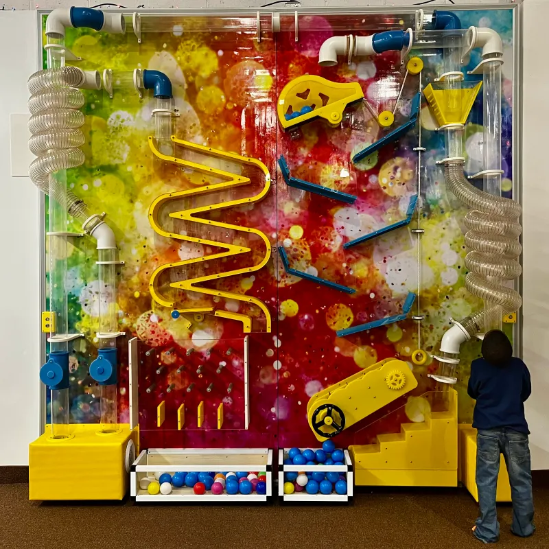 a person standing in a room