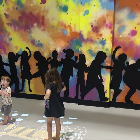 a group of people in a room