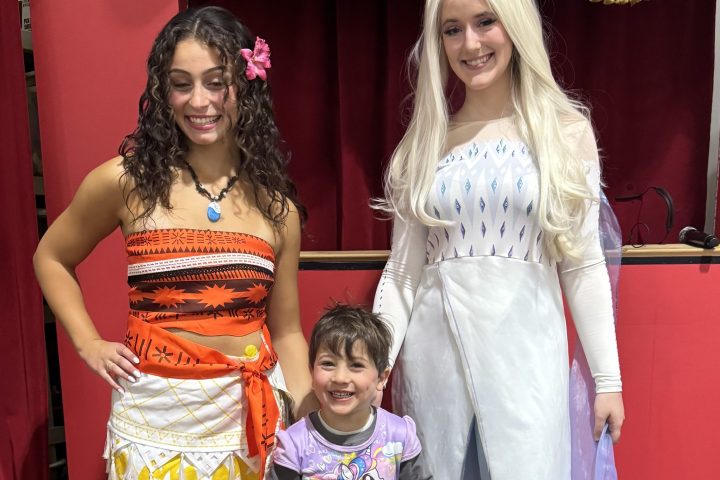 a couple of people posing for the camera